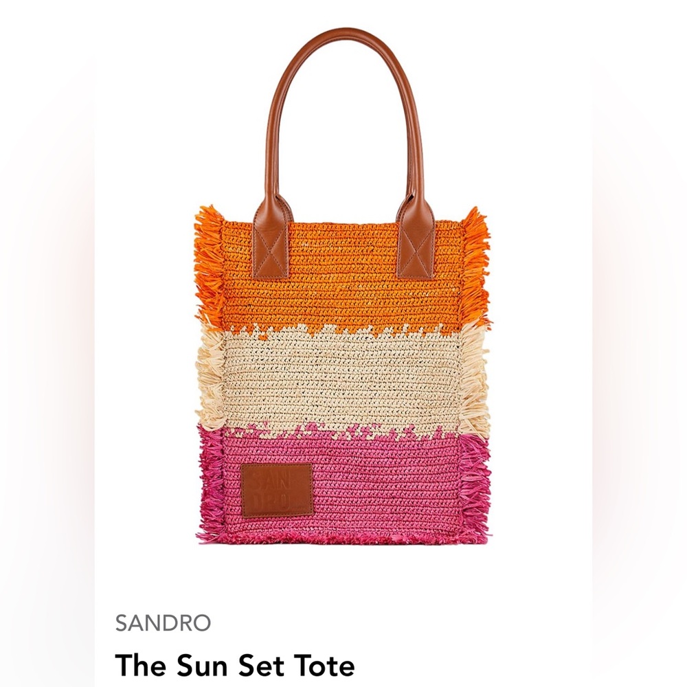 Sandro The Sun Set Tote. Multi-Color.